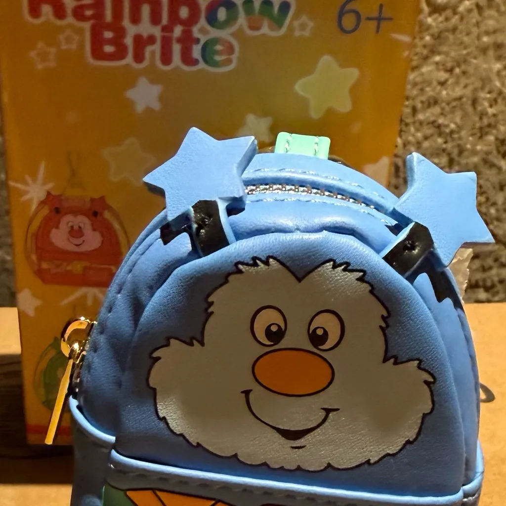 Loungefly Rainbow Brite Mini Backpack Bag Charm Keychain – Blue | Open Box - Image 5