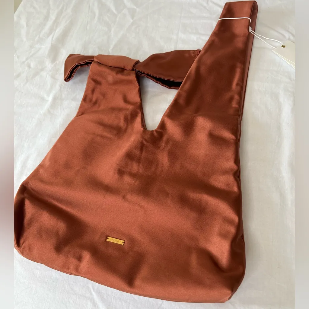 Tory Burch Copper Satin Eleanor Shopper NWT - Image 11