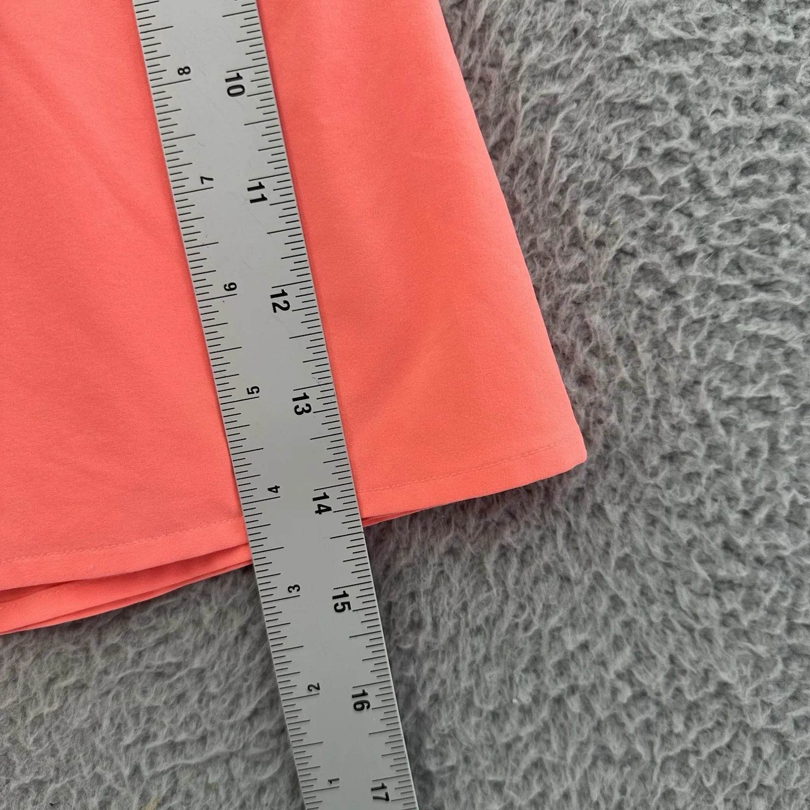 Lululemon Asymmetrical Pleated Tennis Skirt‎ Skort Sunset Orange Athleisure W 12 - Image 12