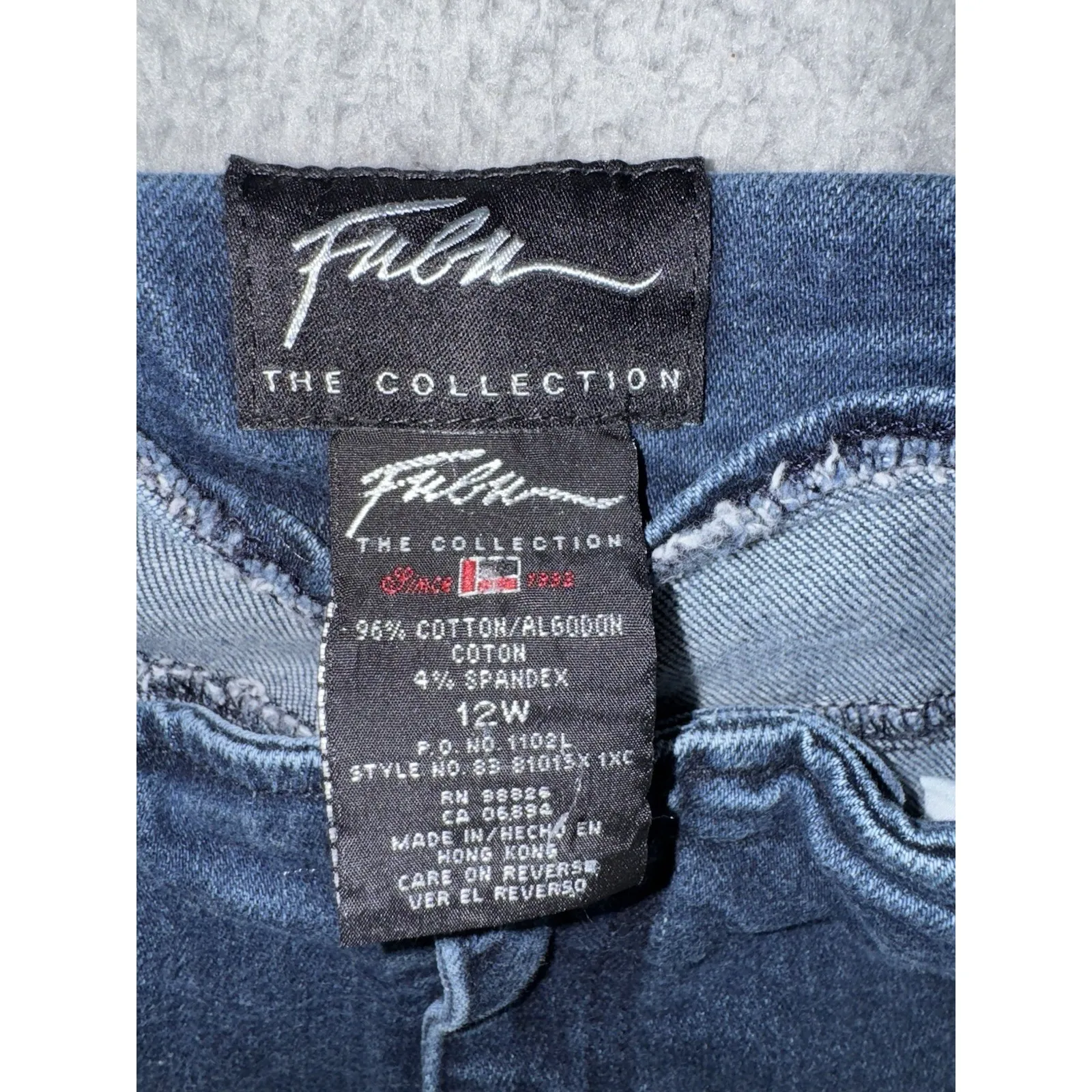 Vintage Fubu Jeans Women 12w‎ Frayed Straight Leg Boho Y2K Retro Hippie Festival Blue Size 12 - Image 8