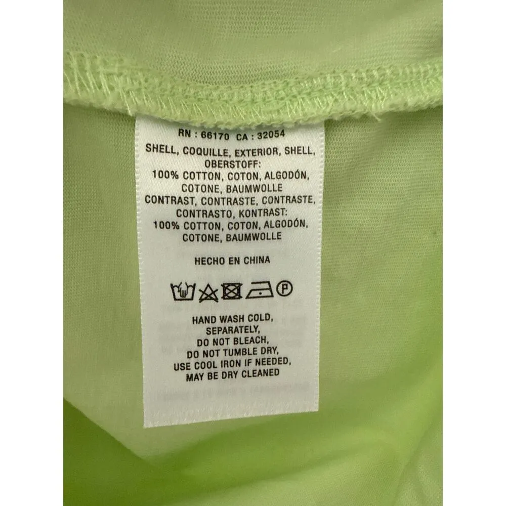 Anthropologie Maeve English Factory Ruffled Drop Shoulder Top in Lime Size Small - Image 10