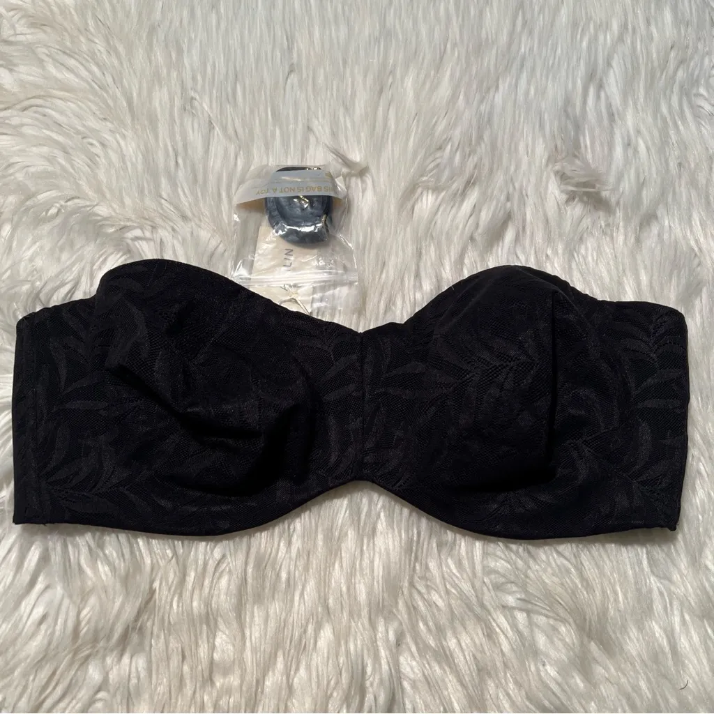 Aisilin Strapless Bra Black Lace 38D Size undefined - Image 5