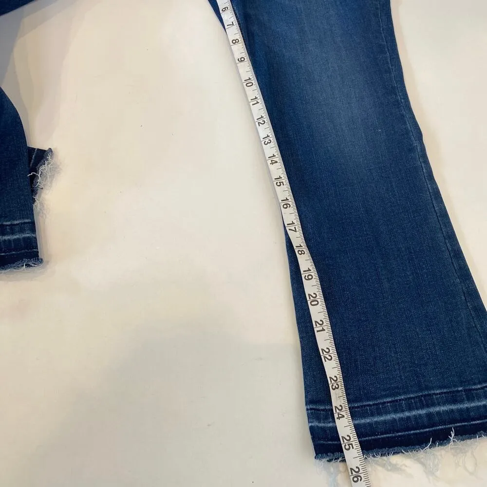 Wrangler High Rise Kick Flare Ankle Denim Jeans EUC Sz 34 Stretch Cotton - Image 12