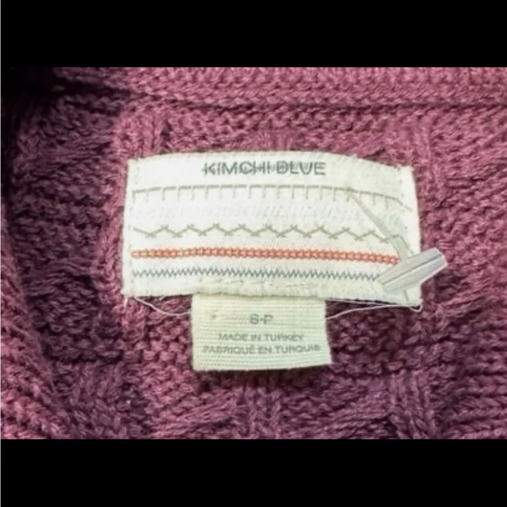 Kimchi Blue  Oliver Button-Down Polo Sweater. Size Small - Image 5