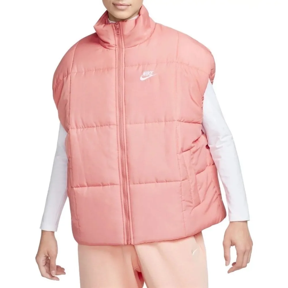 NIKE Sportswear Therma-FIT Puffer Vest Pink Stardust Size L NEW - Image 2