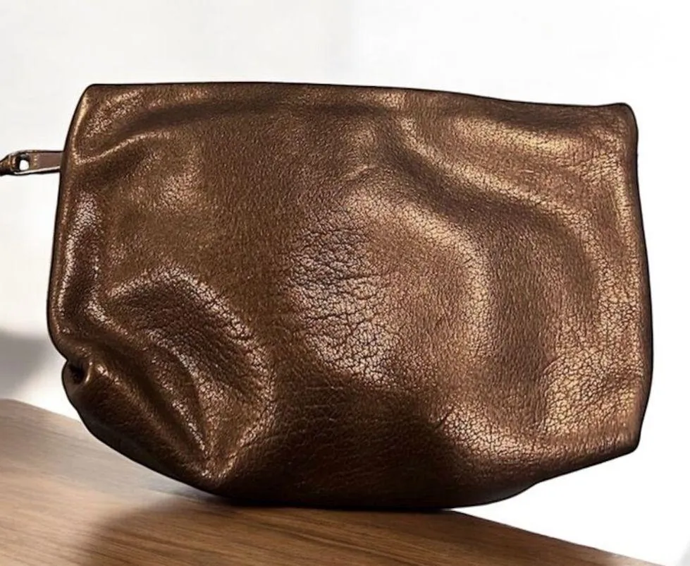 Carlos Falchi Women's Black Leather Clutch - Image 2