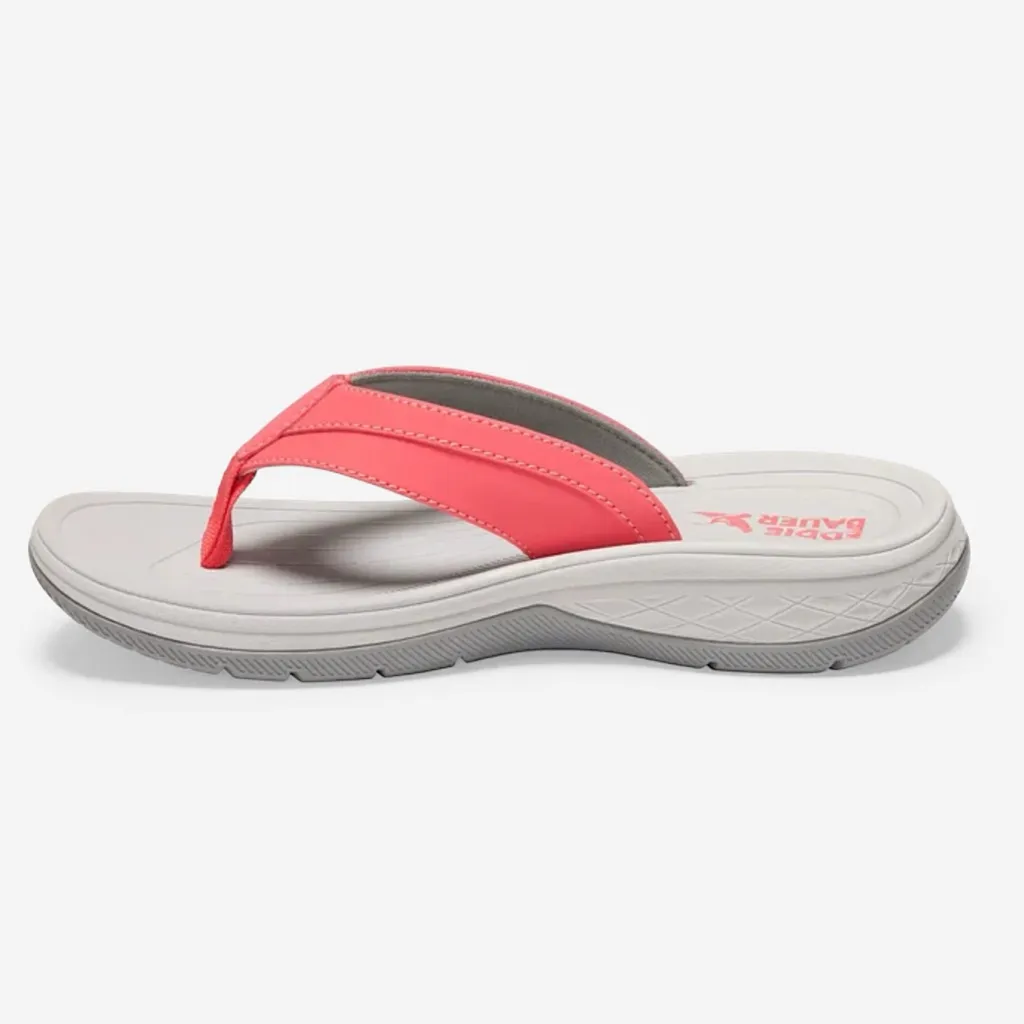 Eddie Bauer Break Point Flip Flops Coral Sandals Summer Comfy Walking Size 7 NWT - Image 3