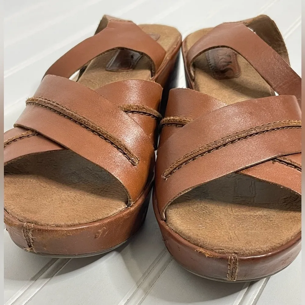 Kork Ease Leather Cross Strap Platform Sandals 353 - Image 13