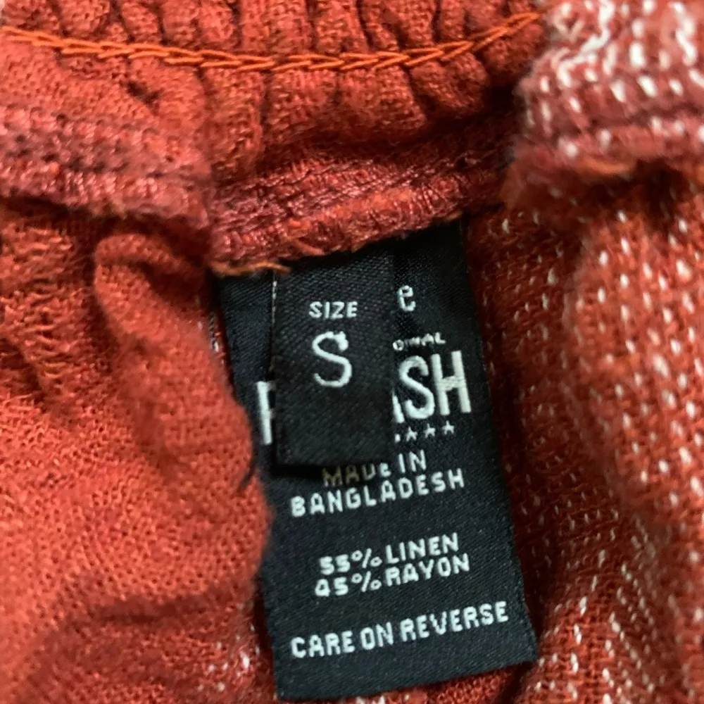 Rewash Terracotta Linen Blend Pants - Image 5