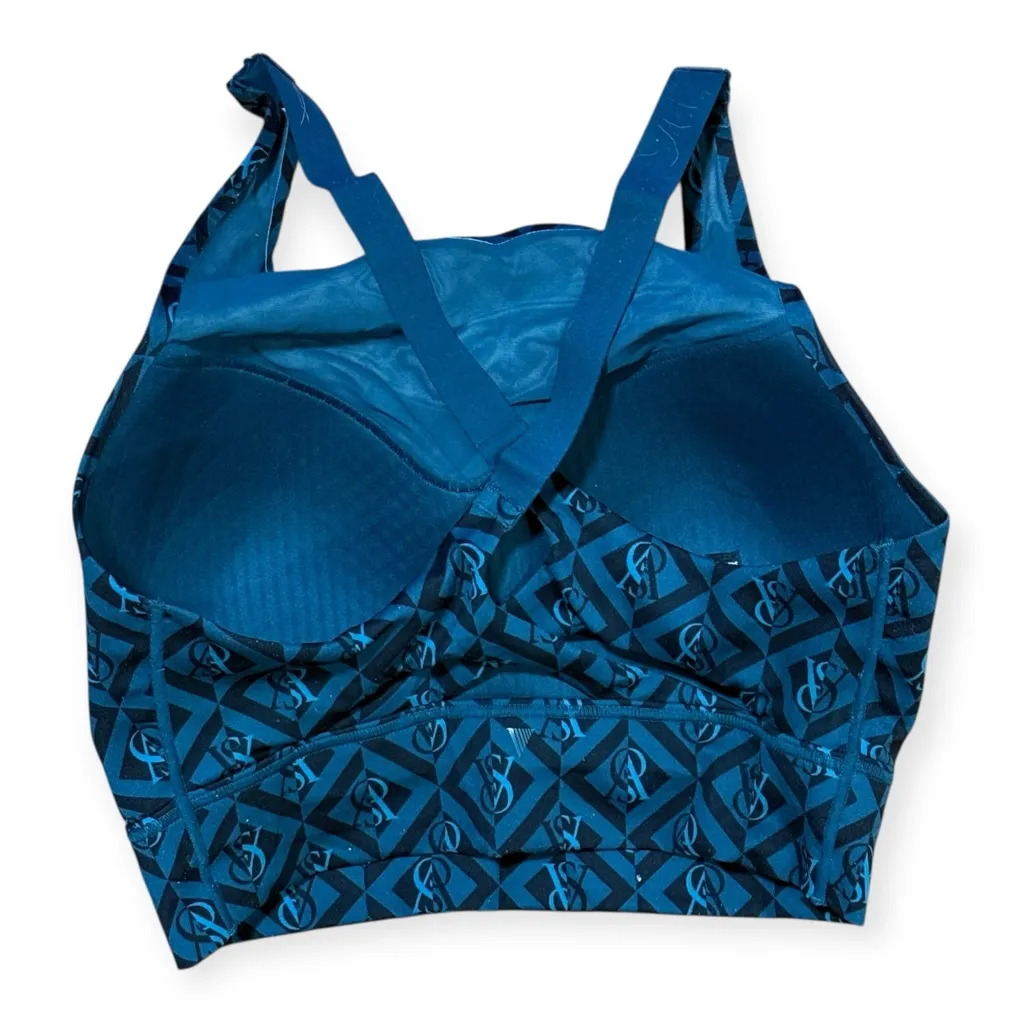Victoria's Secret Teal Patterned Sports Bra - Image 4