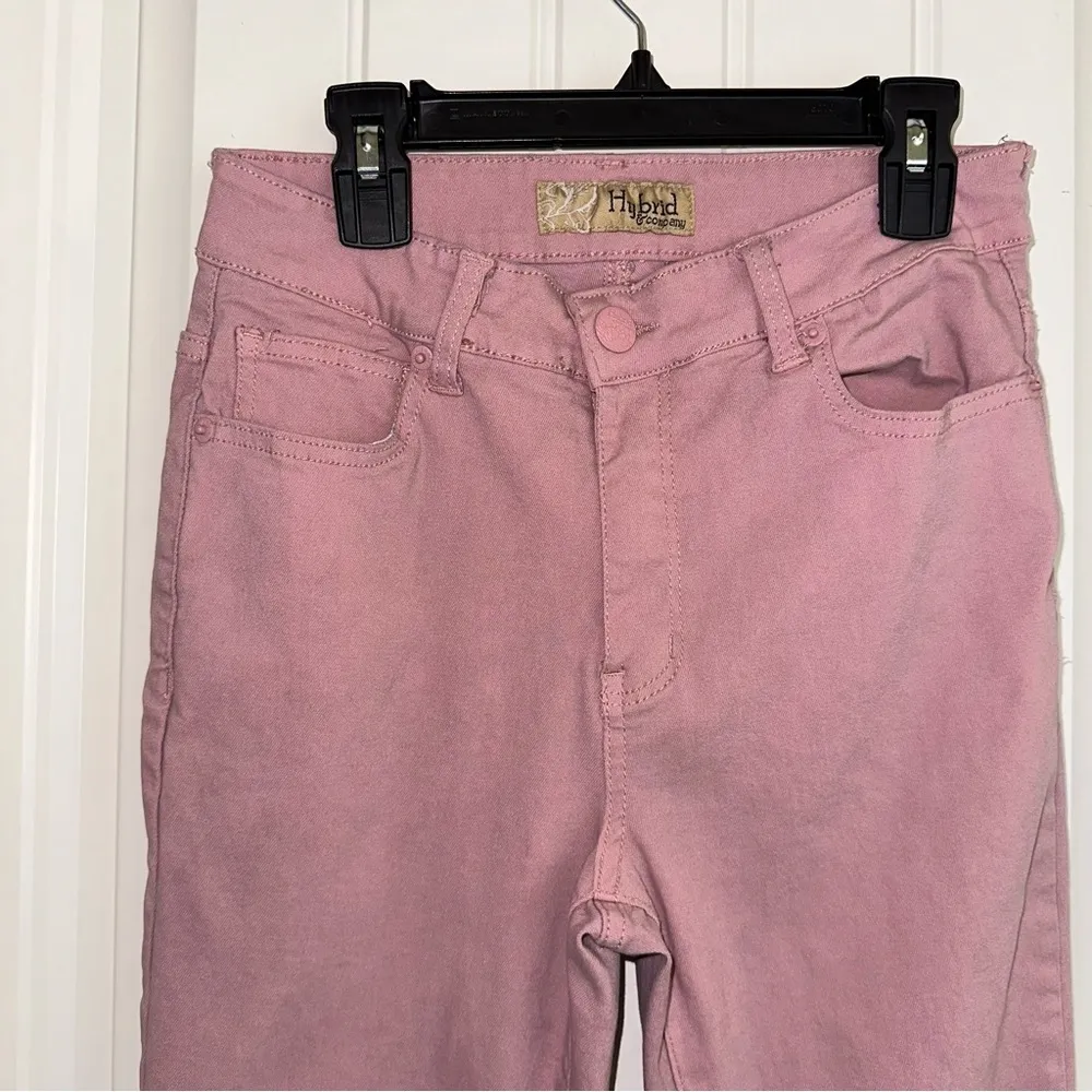 Hybrid & company, Dusty Rose stretch leggings, junior L - Image 3