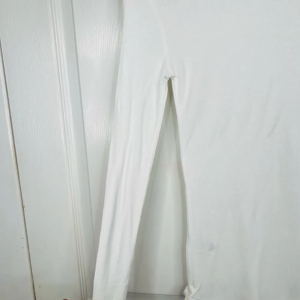 BP. Women's Long Sleeve Crew Neck Top White Size S Basic Ribbed Fitted Top - Image 8