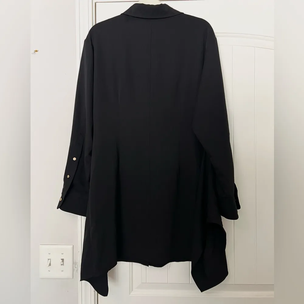 Lindy Shirt Dress Black - Image 7