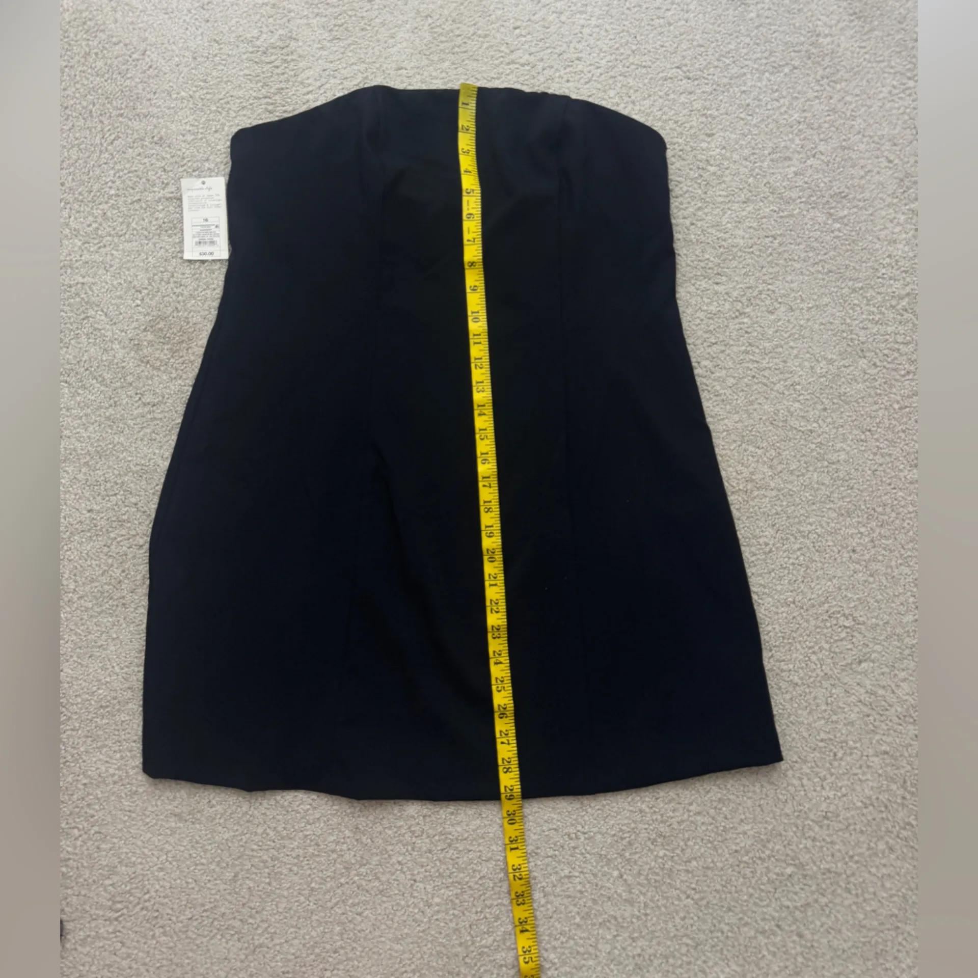 NWT Plus Size A New Day  Black Strapless Dress - Image 4