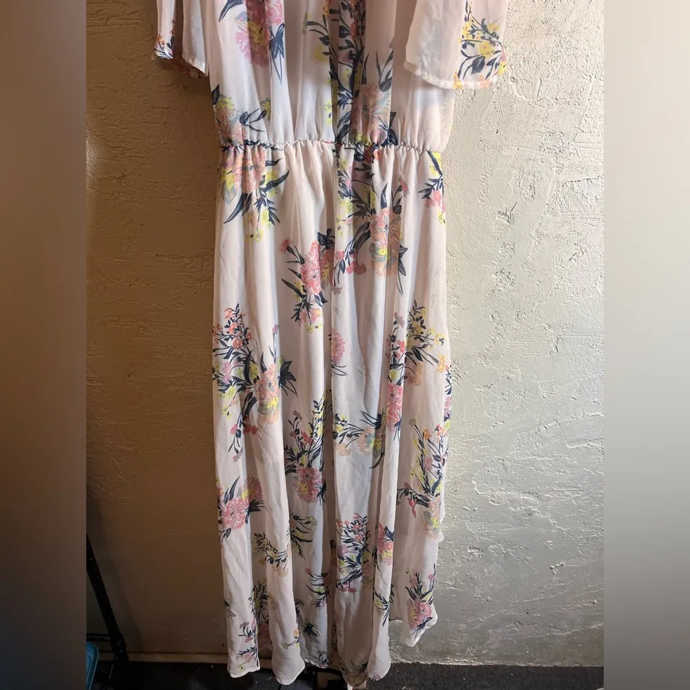 As U Wish Cream Ruffled Smocked Sundress - Image 12