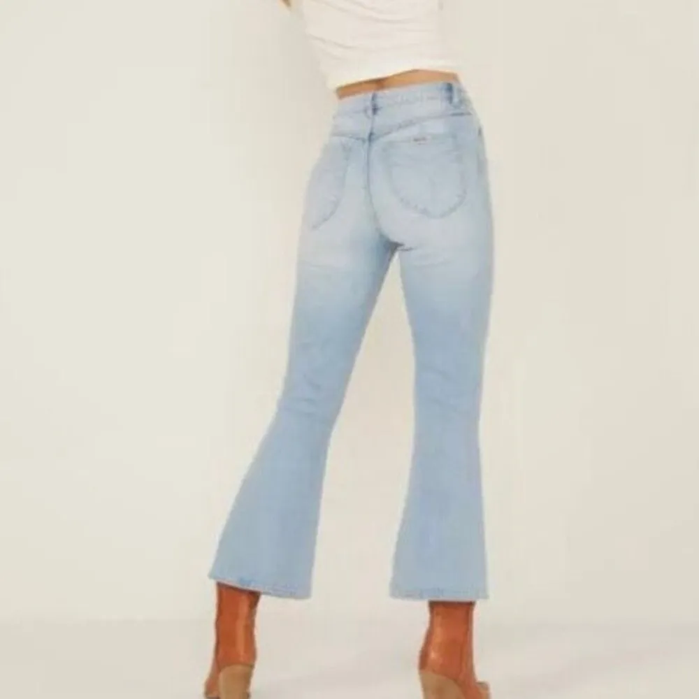 Rolla’s Organic Cotton Dusters Bootcut Crop Distressed Jeans Size 28 EUC - Image 2