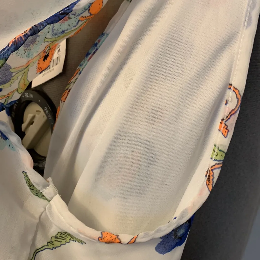 White Patterned Romper by Charlotte Russe - Image 6