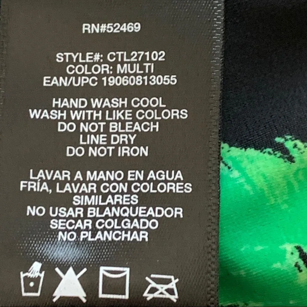 Catalina Swimsuit Floral Garden Multicolor Halter One Piece Swimsuit Medium - Image 8