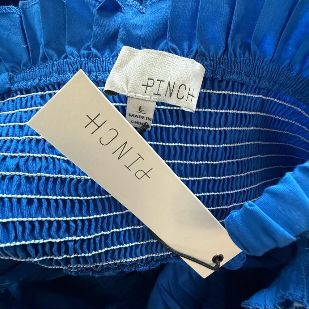 PINCH Pleated Dress NWT Size‎ Large Blue - Image 7