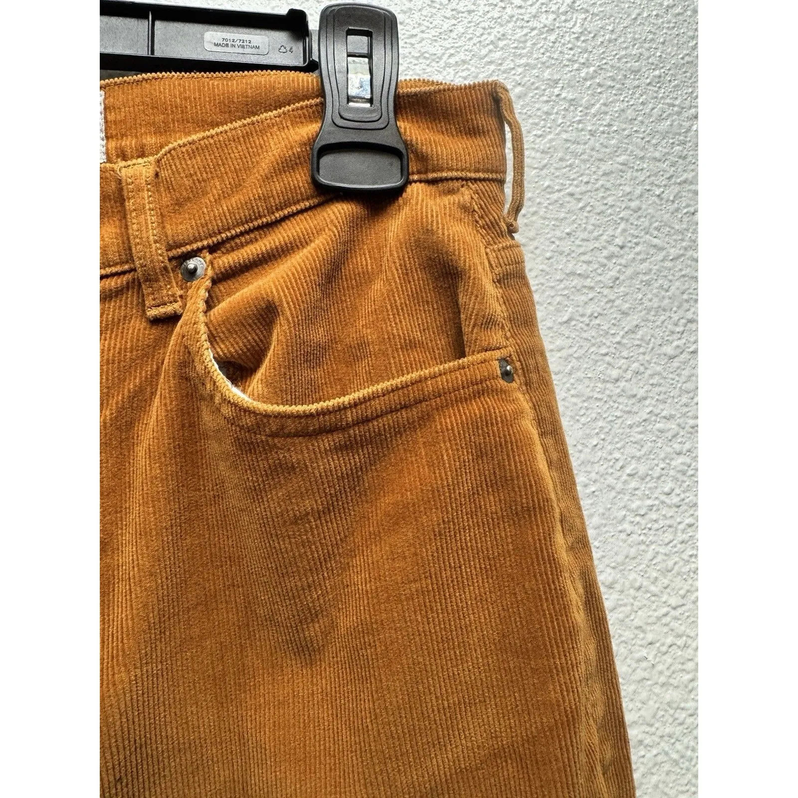 Everlane Tan Brown Baby Cord Cheeky Corduroy High Waist Straight Leg Pants Sz 29 - Image 4
