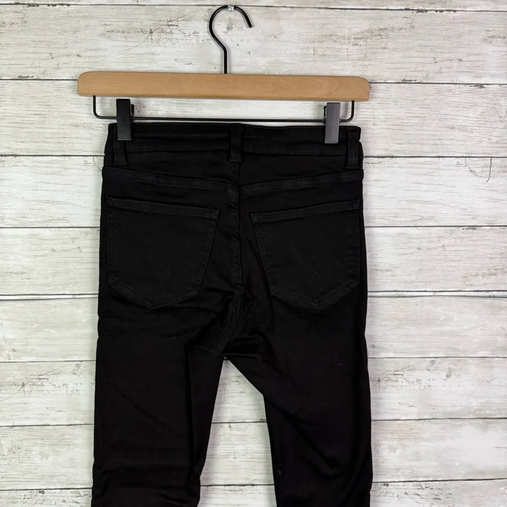 Universal Standard Seine Mid Rise Skinny Jeans Size 00 Black - Image 4