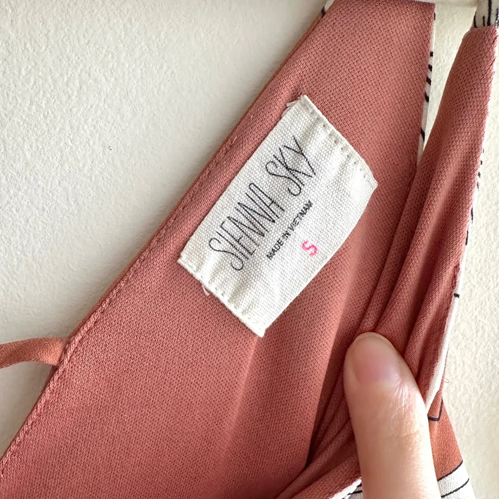 Sienna Sky Floral Cutout Wide Leg Jumpsuit, Peach/White, Summer/Spring, Small - Image 9