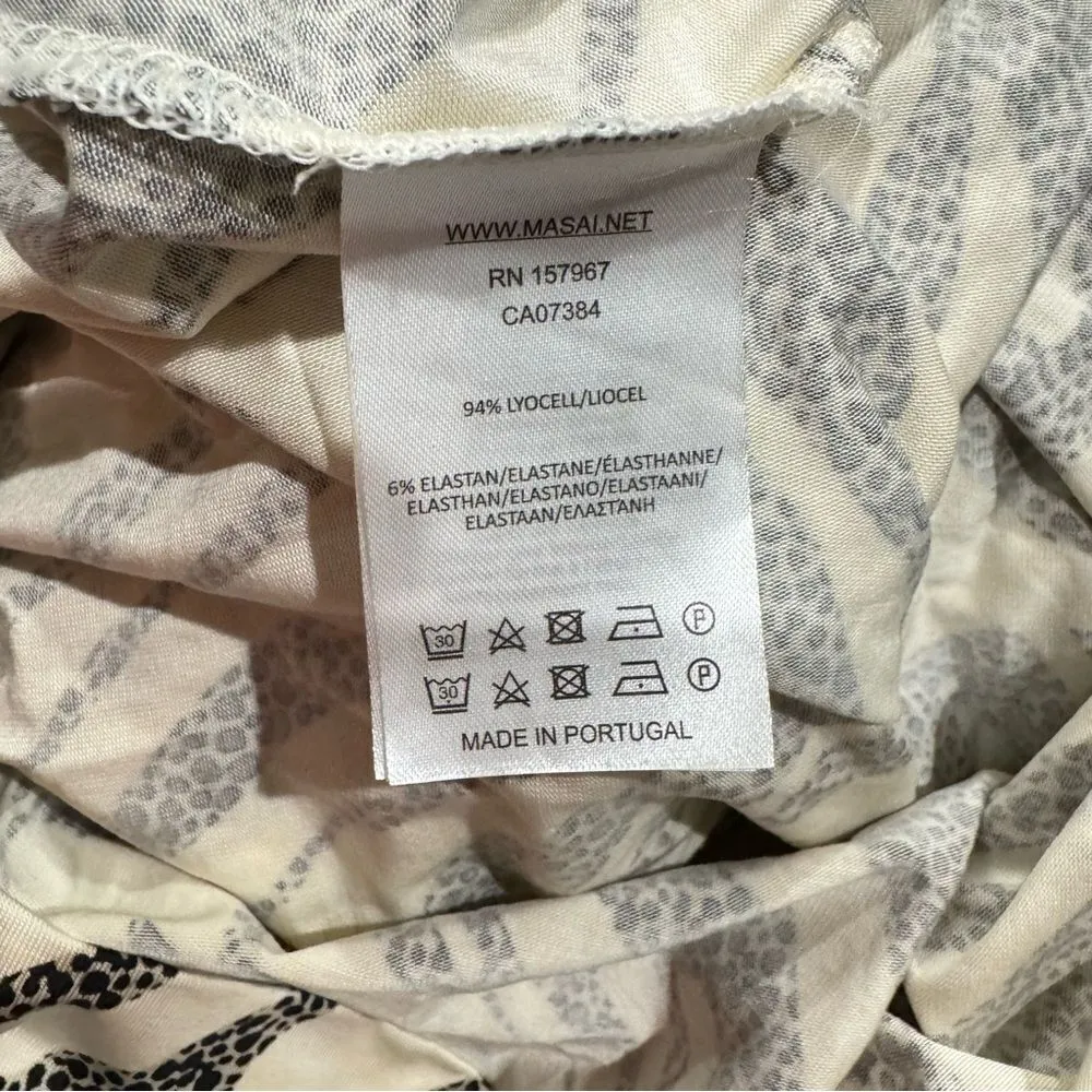 Masai Copenhagen Striped Sleeveless Maxi Dress Women’s Large Black - Image 3