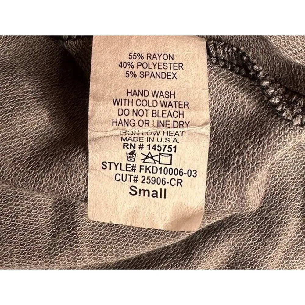 Fantastic Fawn GOOD VIBES Loose Fit Gray T-Shirt Maxi Dress with Pockets Size S - Image 8