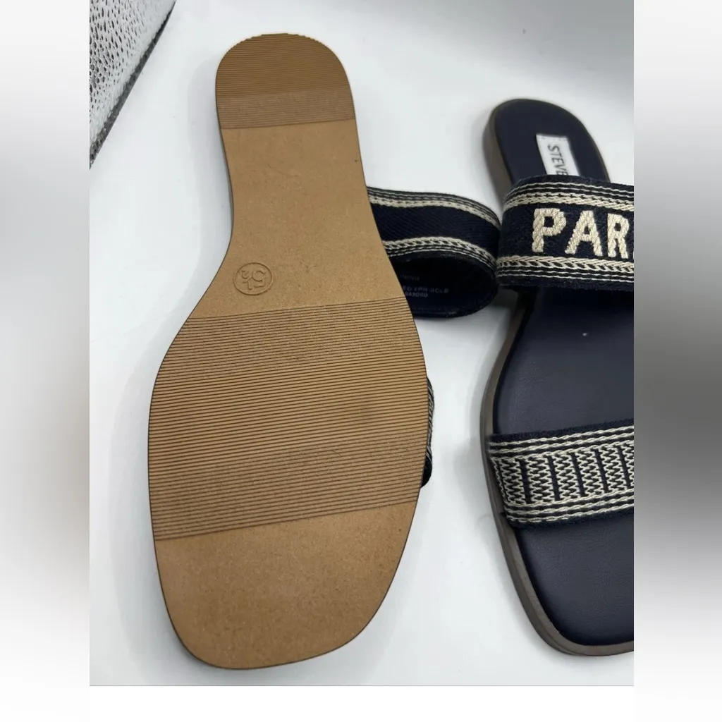 STEVE MADDEN Navy Paris Slide Size 5.5 - Image 3