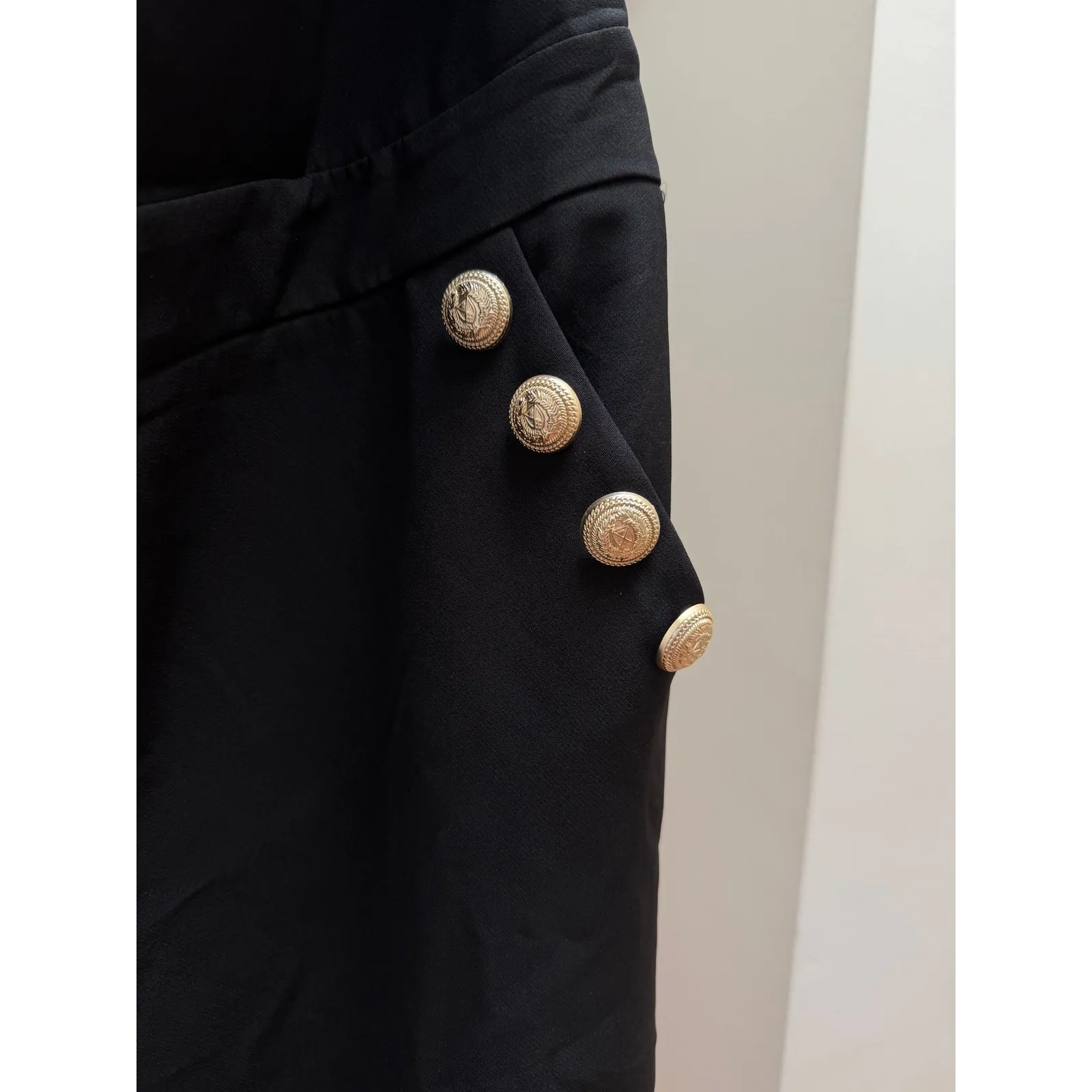 NWOT Generation Love Alexis Crepe Jumpsuit Black size XS - Image 7