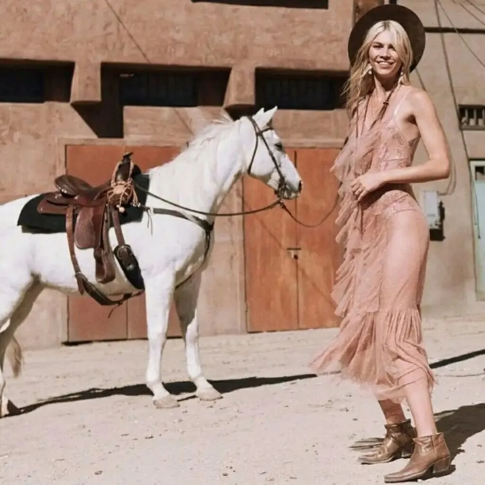 💕SPELL & THE GYPSY💕 Rosa Bodysuit Blush S NWT Pink - Image 10