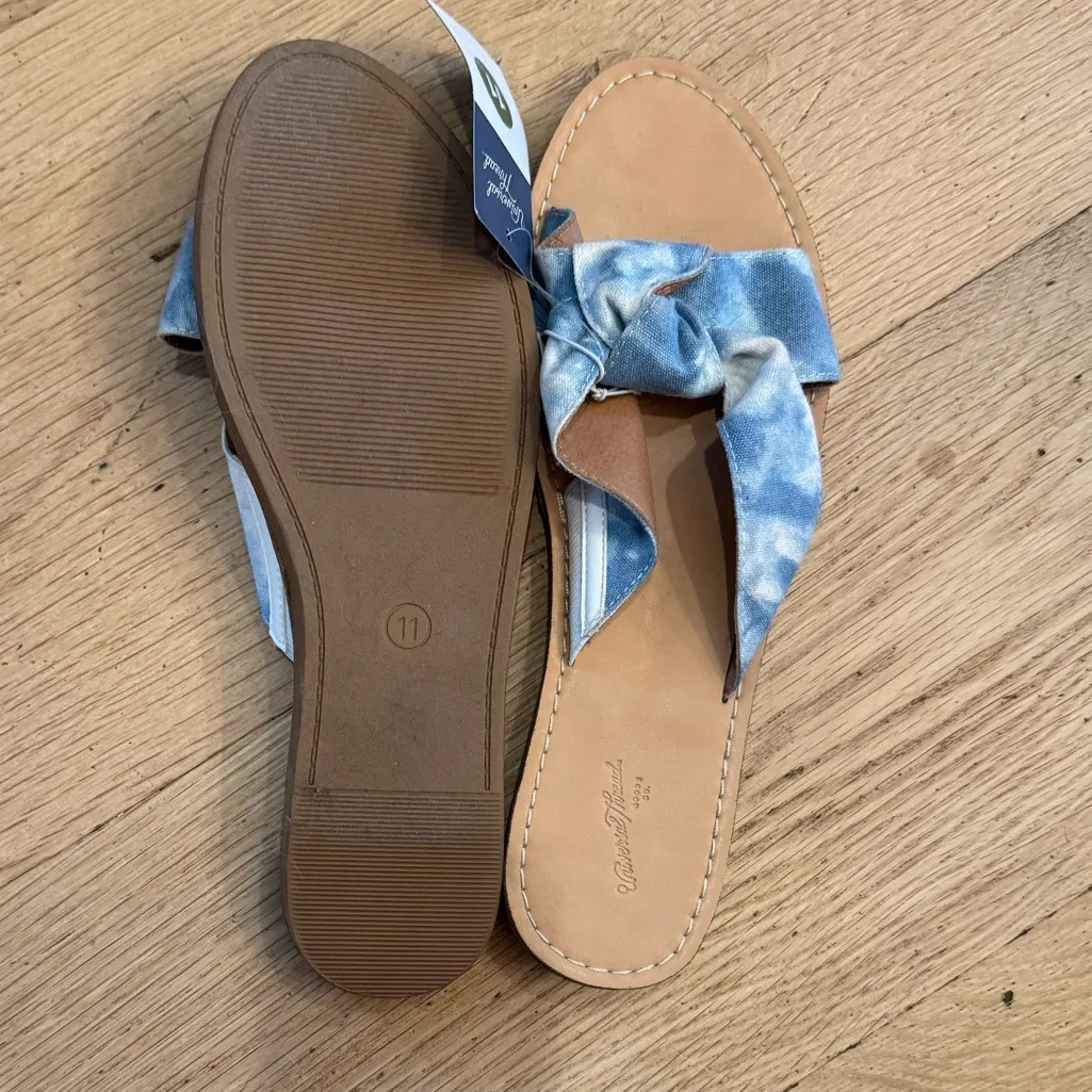Universal Thread Melody Knot Blue Denim Sandals Size 11‎ - Image 3