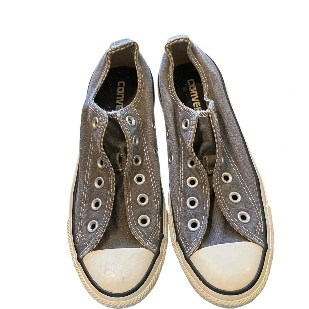 Converse All Star gray double tongue Low Top Sneakers sz 7 
Trainers Classic - Image 2