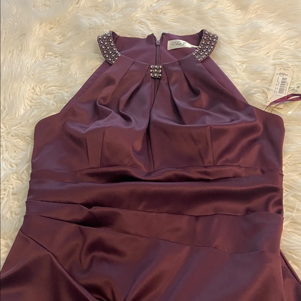 Eliza J  Deep Purple Embellished Mini Dress size 12 brand new length 38” bust 34 - Image 10