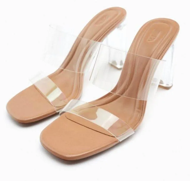 Transparent Heeled Sandals - Image 2