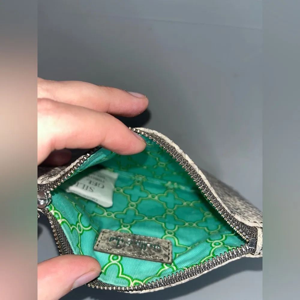 Stella & Dot Mini Snakeskin All You Can Fit Zipper Coin Purse Wristlet NEW - Image 12