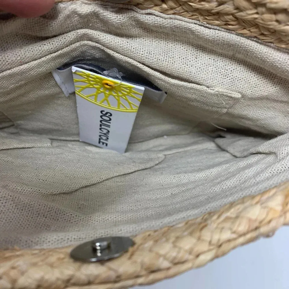 SoulCycle ‎ Script Natural Pouch Whimsical Clutch - Image 5