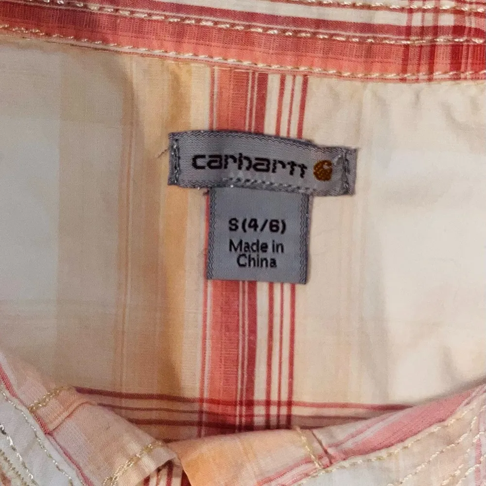 CARHARTT Plaid Button Down Shirt sz s - Image 3