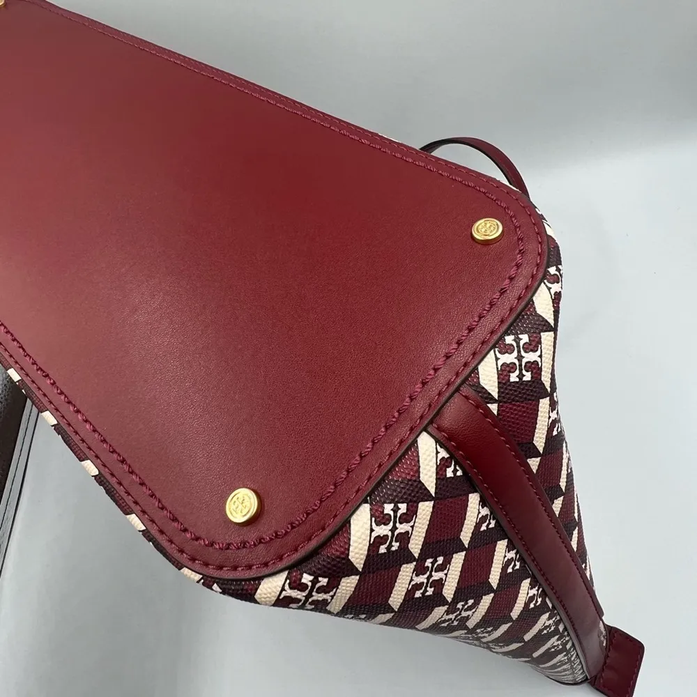 Tory Burch Geo Logo Top Zip Tote - Image 9