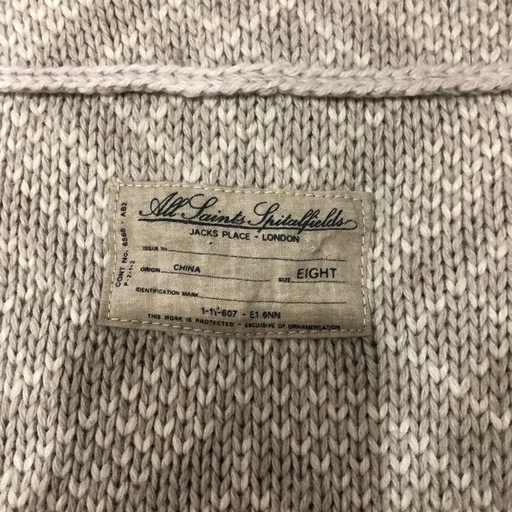 All Saints Lord Cardigan Sweater Waterfall Top Medium - Image 3