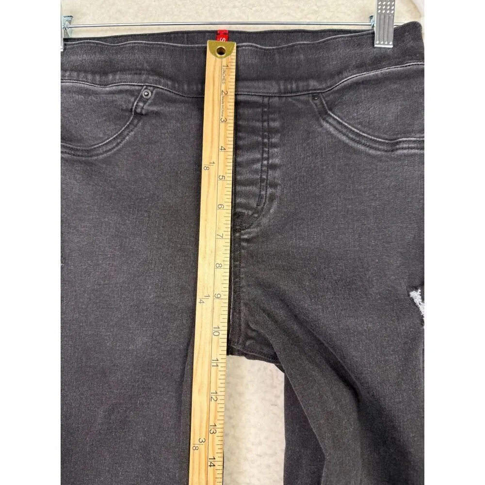 3 Pack Spanx Black Faux Leather Jeans Perfect Fit Capri‎ Pants High Rise Size M - Image 15