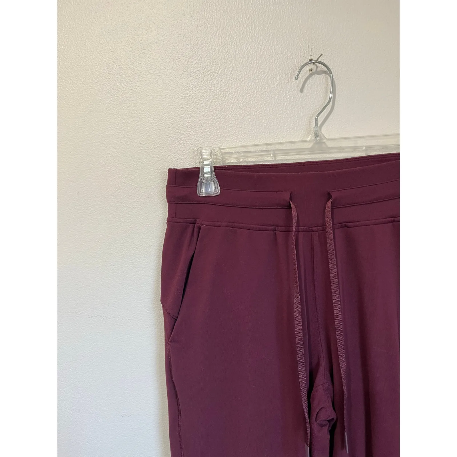 Lululemon Ready to Rulu Burgundy Jogger Lounge Pants Soft Stretch Size 6 - Image 6