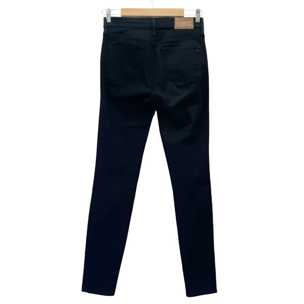 Madewell Tall 9” Mid-Rise Skinny Jeans in ISKO Stay Black Size 26T | 2 Tall - Image 3