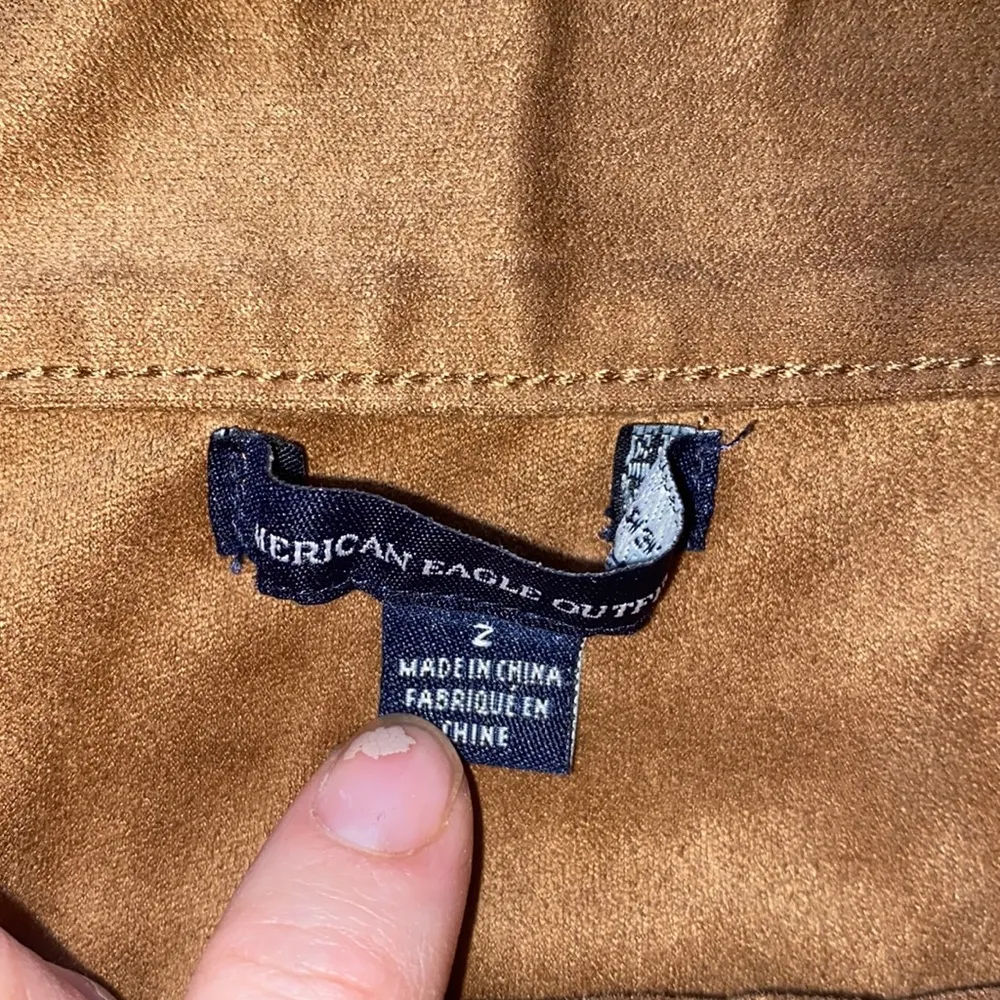 American eagle brown suede button up skirt - Image 4
