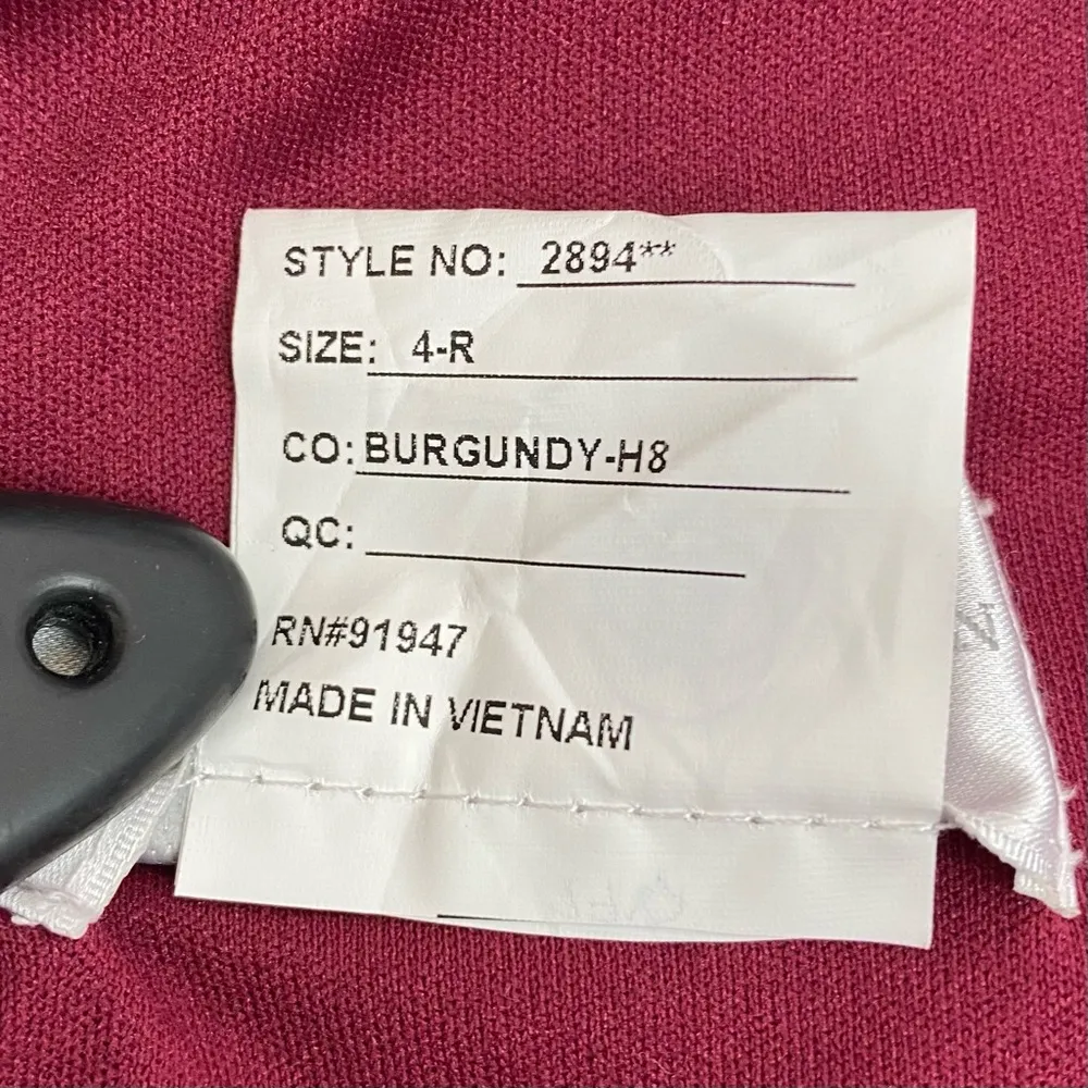 Dessy Collection Shirred Sleeveless Draped Chiffon Maxi Dress Gown: Burgundy Size 4 - Image 14