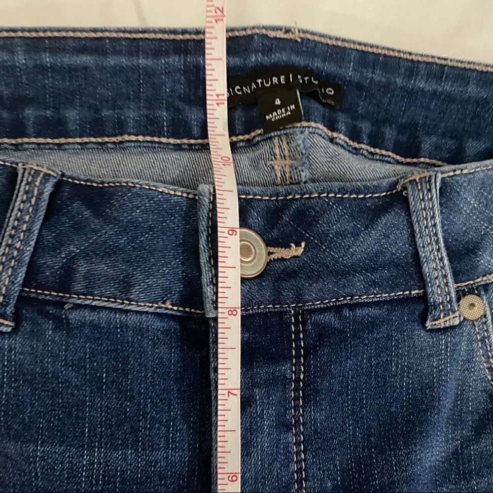 Signature Studios raw hem ankle sz 4 - Image 7