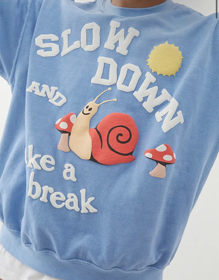 PacSun slow down take a break crewneck - Image 2