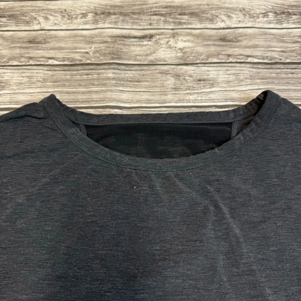 GAP GapFit Breathe Women's Athletic Shirt Dark Charcoal Grey Gray M Med Medium - Image 6