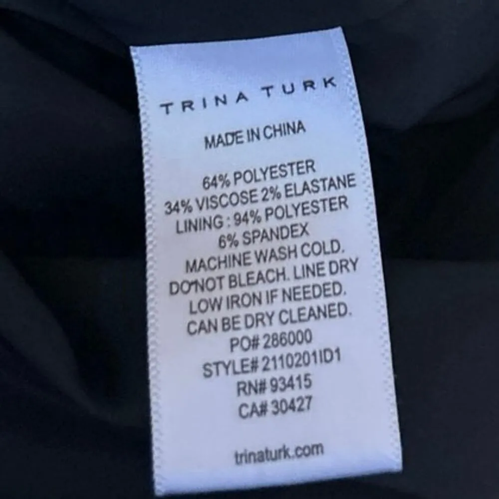 Trina Turk Black Multicolor Plaid Checkered Tartan Button Wrap Mini Skirt Size 6 - Image 5