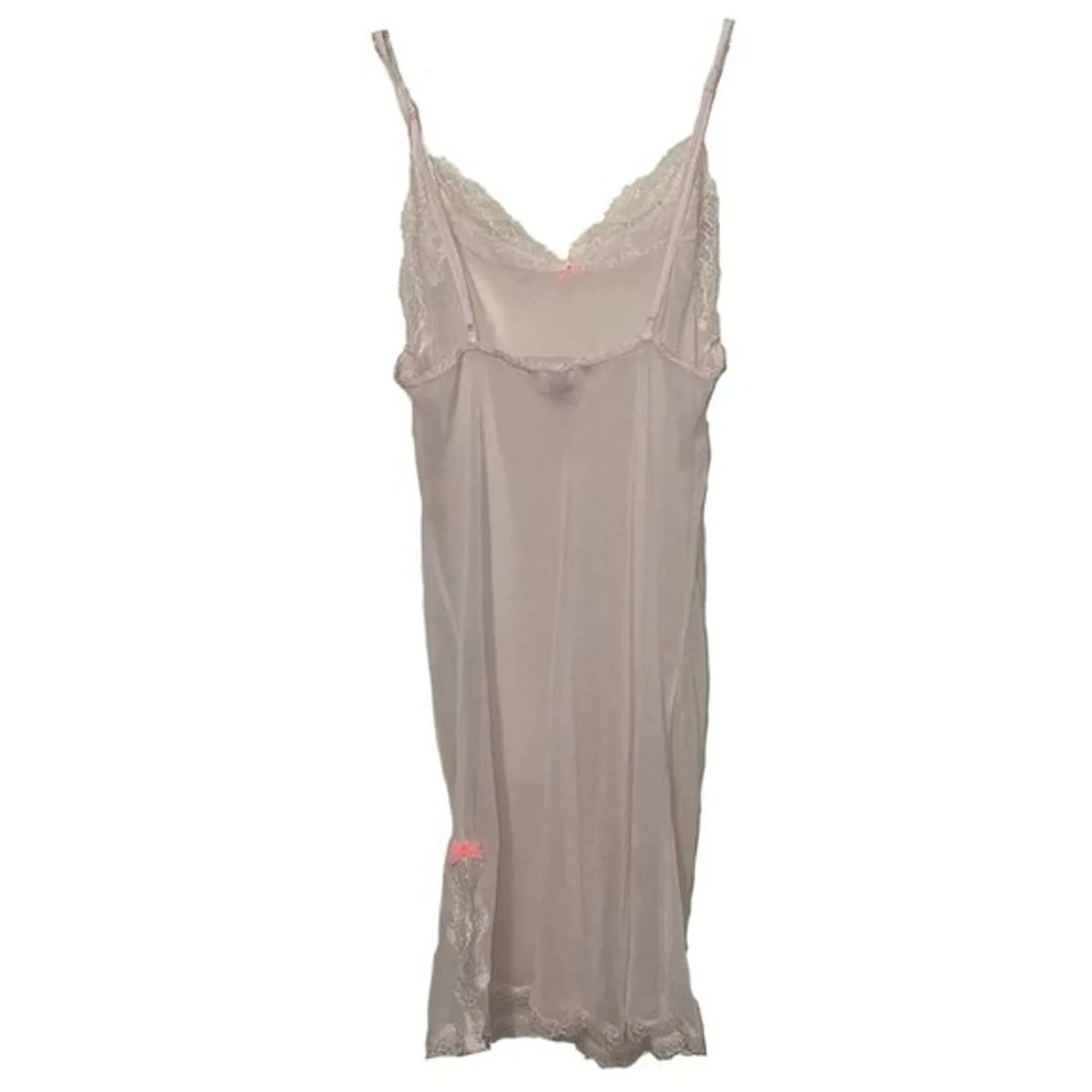 Victoria's Secret Pale Pink Négligée Lace Trim Womens Size Small Sheer - Image 5